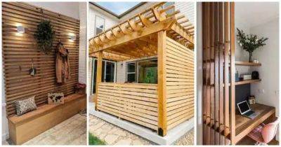 Казалось бы, простые деревянные рейки, а как украшают интерьер и дома и дачного участка - lublusebya.ru