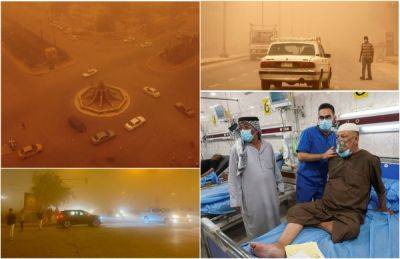 Один погибший и 5000 госпитализированных: песчаная буря пронеслась по Ираку - porosenka.net - Ирак - Багдад