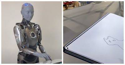 «Самый продвинутый» робот явил миру свои художественные способности - porosenka.net - Англия