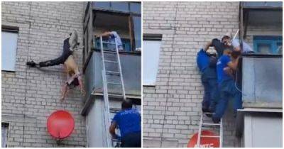 Пьяный ставропольчанин выпал с 4 этажа, зацепился штанами за антенну и чудом остался жив - porosenka.net - Ставрополь