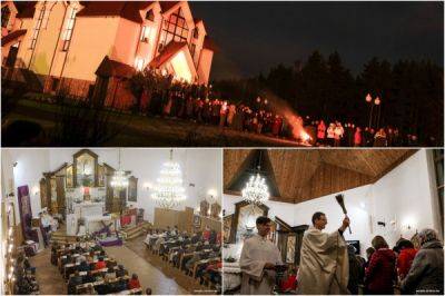 Католики сегодня празднуют Пасху: фоторепортаж из костела в Жодино - porosenka.net
