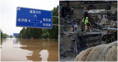 Горы искореженных автомобилей и подводная лодка в городе: последствия сильнейшего наводнения в Китае - porosenka.net - Китай - Пекин