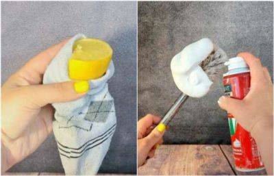 Зачем лимон класть в носок, а ершик смазывать пеной для бритья: 10 лайфхаков для простой уборки - milayaya.ru