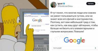 "Окей, Гугл!": пользователь сети создал тред о том, как искать информацию с помощью поисковика Google - porosenka.net