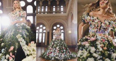 Український бренд Vladiyan Royal презентував сукню із живих квітів: фото - womo.ua - Сша