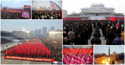 Ким Ченын - Тысячи северокорейцев заявили о поддержке планов Ким Чен Ына по расширению вооруженных сил - porosenka.net - Кндр - Пхеньян