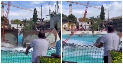 В крупнейшем парке развлечений Германии обрушилась конструкция для прыжков в воду - porosenka.net - Германия