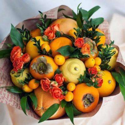 Как сделать фруктовый букет своими руками? - milayaya.ru