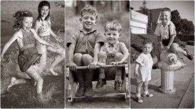 Старые фотографии с развлечениями детей в 1950-х годах - porosenka.net