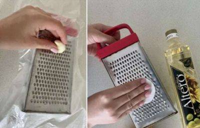 Как натереть сыр и чеснок, чтобы не пришлось долго отмывать тёрку: 9 хитростей для лёгкого быта - milayaya.ru