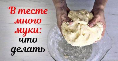 Как спасти забитое тесто: основные трюки - nashsovetik.ru